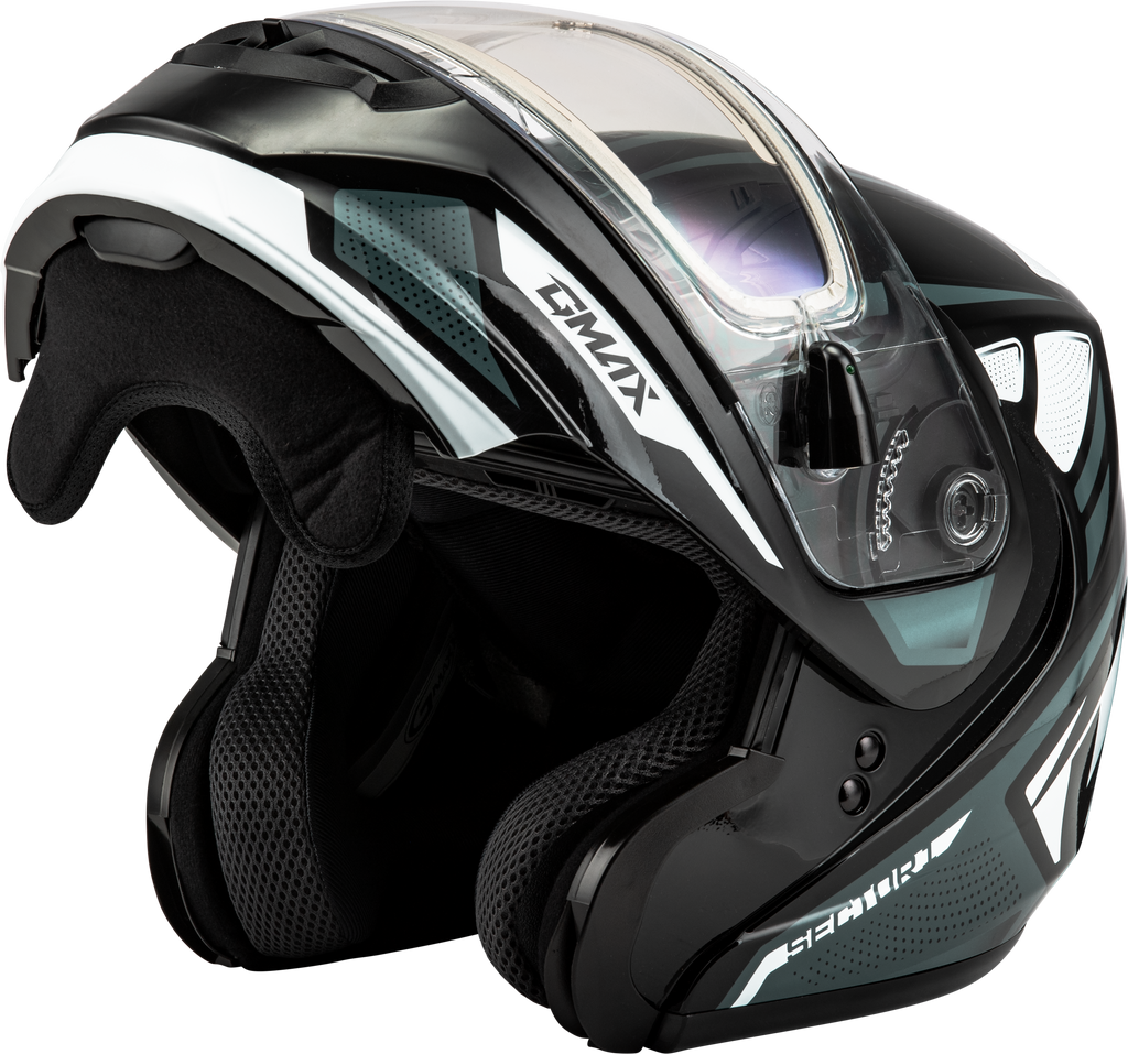 Md 04s Sector Snow Helmet W/ Electric Shield Blk/Silver Md