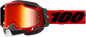 Racecraft 2 Snowmobile Goggle Red Mirror Red Lens