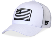 Load image into Gallery viewer, Flag Snapback Hat White/White