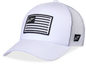Flag Snapback Hat White/White