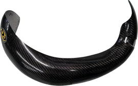 P3 BRAND exhaust pipe guard made of carbon fiber, designed to protect and enhance the appearance of motorcycle exhaust systems.