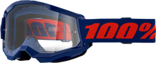 Load image into Gallery viewer, Strata 2 Goggle Navy Clear Lens