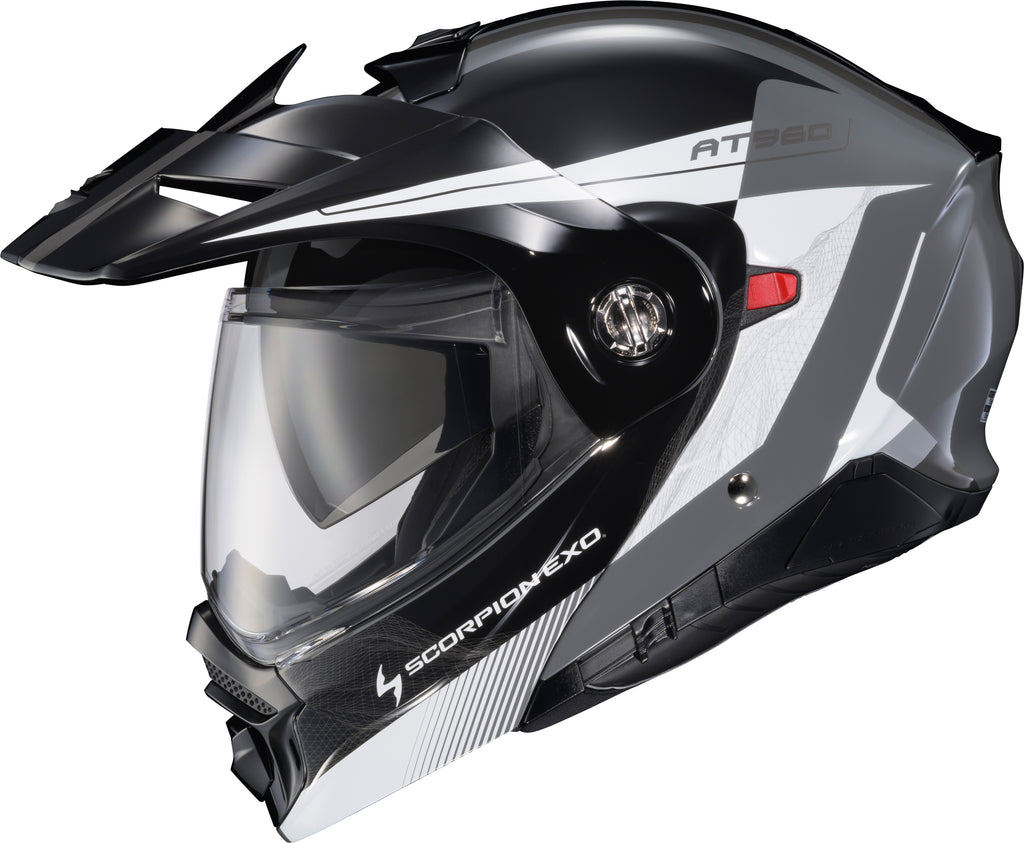 Exo At960 Modular Helmet Topographic 2 Blk/Wht/Grey Md