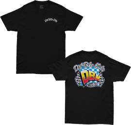 Orange DBK Clean Win Youth Tee shirt with short sleeves and crew neck, featuring a clean, sporty design.