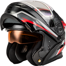 Load image into Gallery viewer, Md 01s Transistor Snow Helmet W Electric Shield Black/Red Md