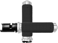 Load image into Gallery viewer, Memory Foam Small Chrome Twist Grip