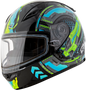 Gm 49y Charge Snow Helmet Black/Blue/Green Yl
