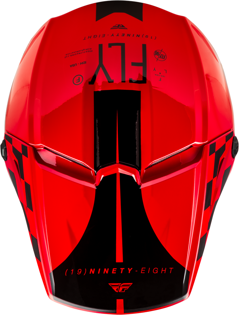 Yth Kinetic Lite Rival Helmet Gloss Red/Black Yl