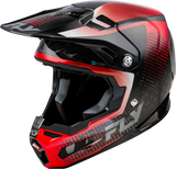 Fly Racing Formula S Carbon Protocol Helmet Black Carbon/Red Xs 73-4465XS