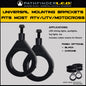 Light Mounting Bracket 39mm Black Pair