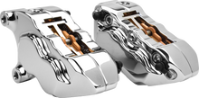 Load image into Gallery viewer, 4 Pist Front Dual Caliper Kit Chrome W/ 11.8" Rotor