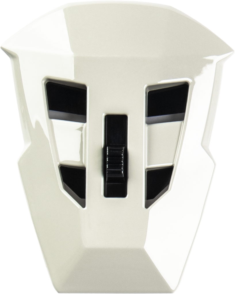 Md 74 Mouth Vent W/Screws White/Red