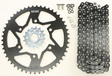 Load image into Gallery viewer, Sprocket/Chain Kit Stl/Stl 16/49t Sil Rx3 520 120l Blk