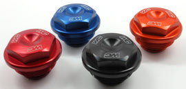 Black WORKS rear brake cover for motorcycle body, showcasing its sleek design and fitment details.