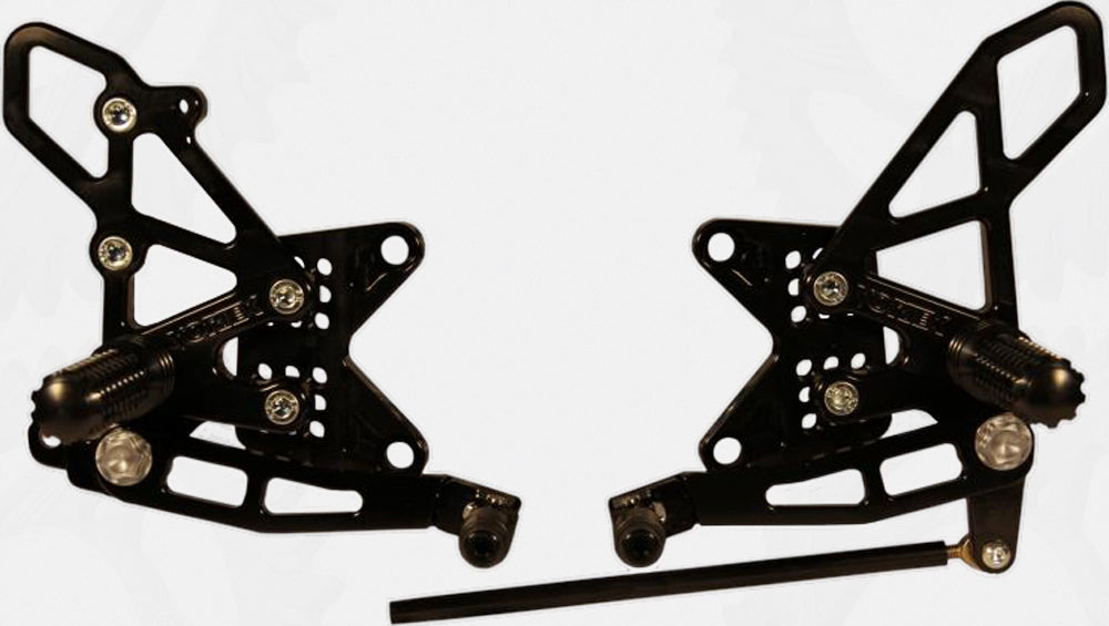 Rear Set Complete Blk Kaw