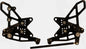 Rear Set Complete Blk Kaw