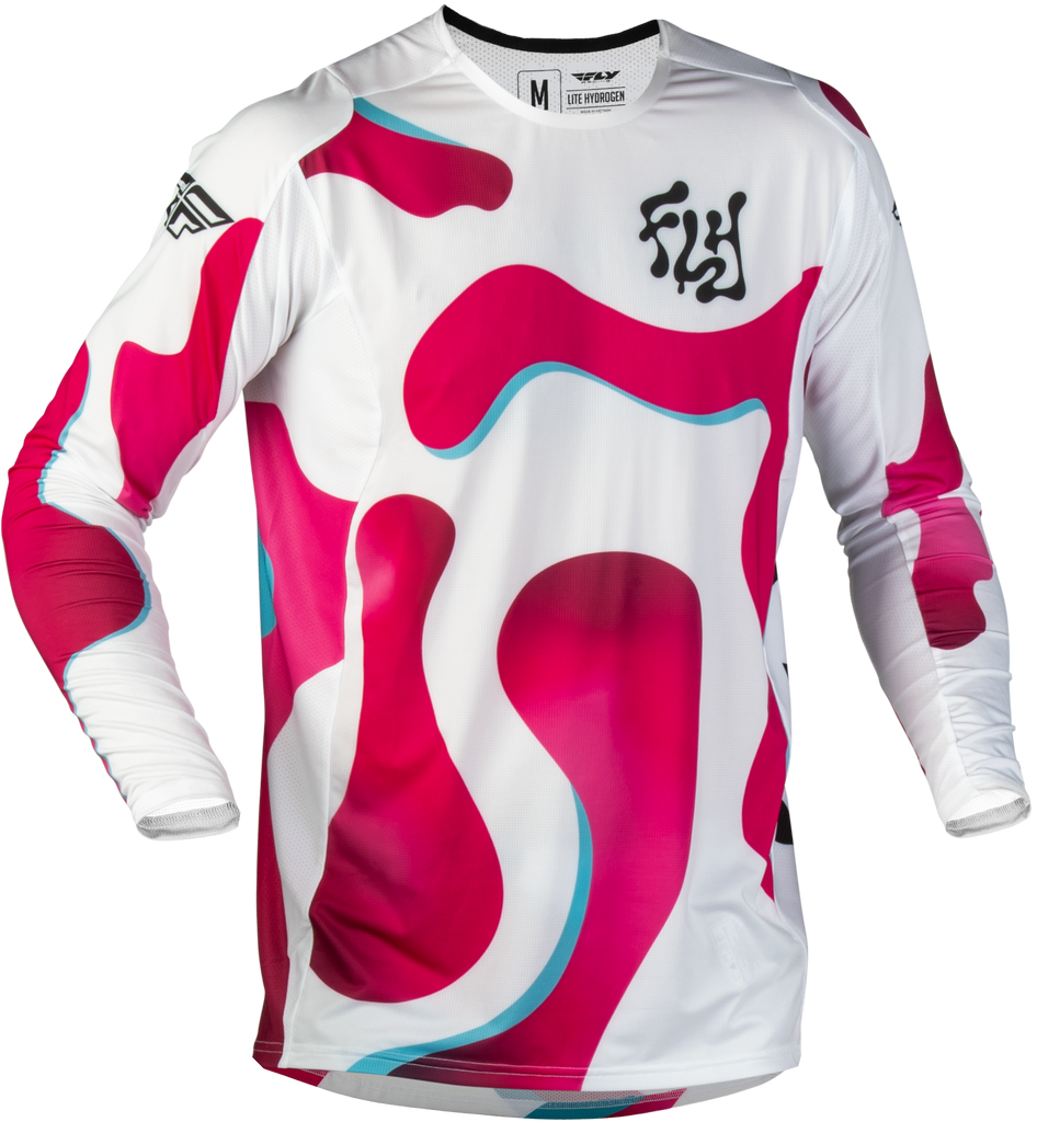 Lite Vibe Jersey White/Pink/Blue Sm
