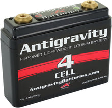 Load image into Gallery viewer, ANTIGRAVITY Lithium Battery Ag 401 120 Ca featuring a compact, high-performance battery with black casing and terminal connectors.
