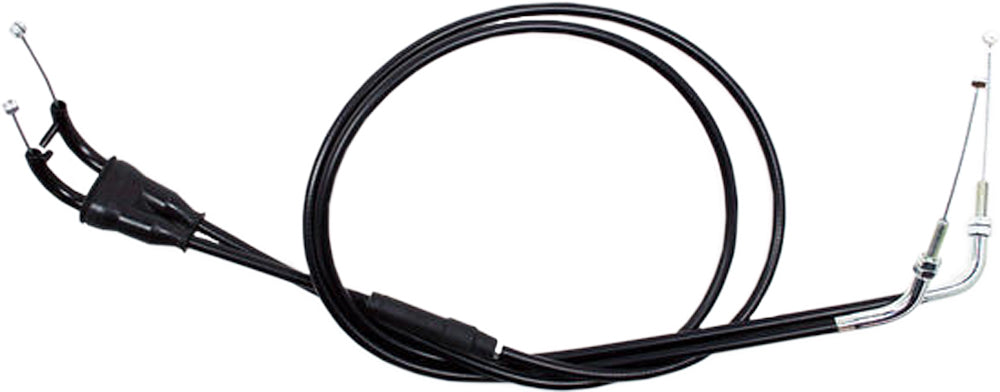 Black Vinyl Throttle Push Pull Cable Set