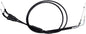 Black Vinyl Throttle Push Pull Cable Set