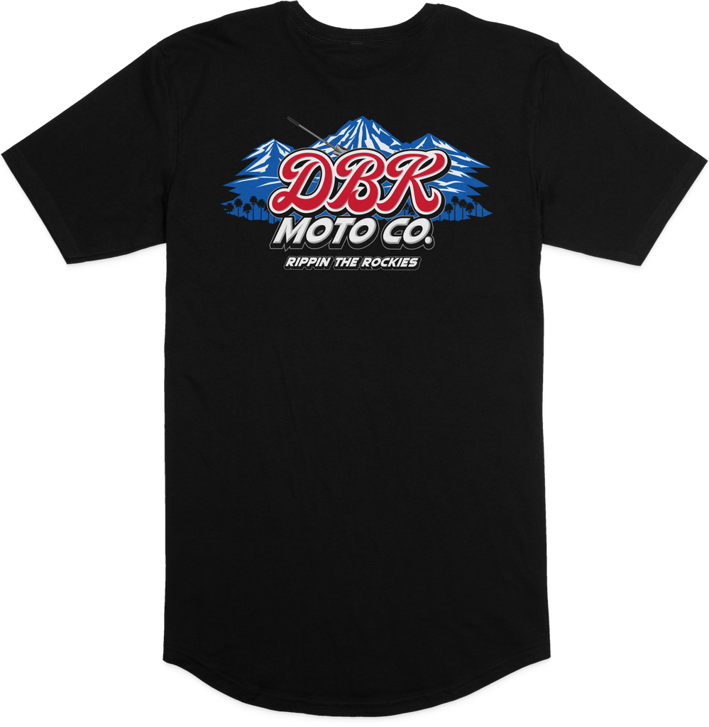 Rippin The Rockies Premium Tee Black Sm