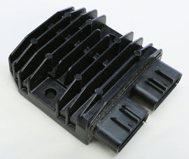 RICKS electrical regulator and rectifier with metal mounting bracket and wiring connectors for motorcycle or bike electrical system