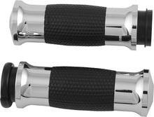 Load image into Gallery viewer, Air Gel Grips W/F B W Throttle Chrome