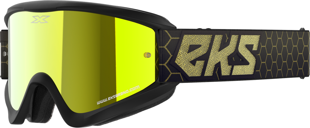 Flat Out Mirror Goggle Blk/Gld Metallic Gold Mirror