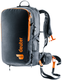 Deuter Alproof Ride 18 Black luggage bag with sturdy design and multiple compartments for travel and outdoor adventures.