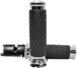 Diamond Contour Chrome Twist Grip