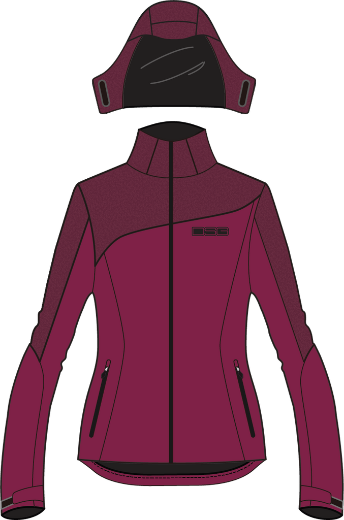 Malea Softshell Jacket Garnet Heather Lg