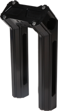 Load image into Gallery viewer, H/D Billet Risers 8" Black Kickback
