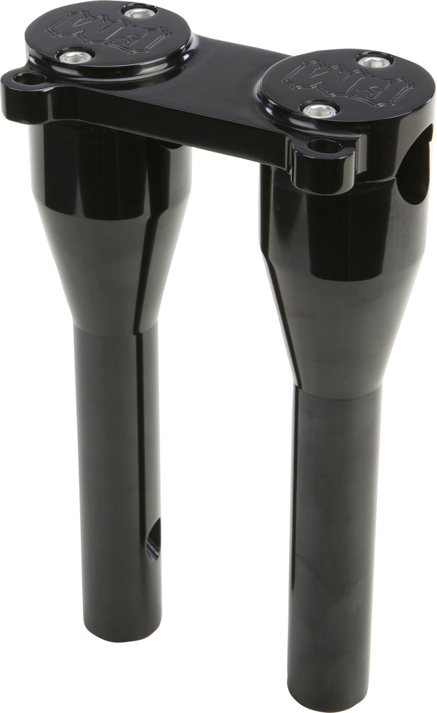 Moto Bar Riser 9" Black W/Gauge Mount Tabs