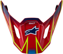 Load image into Gallery viewer, S M7 Cast Visor Ece06/Dot Red/Yllw Fluo/Blue Glossy