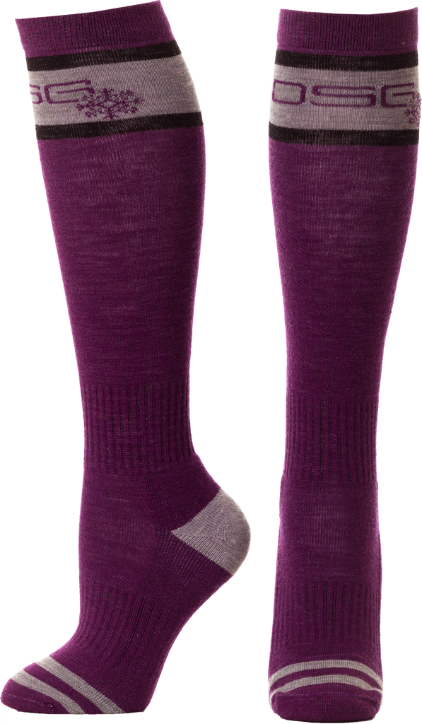 Mid Weight Socks Deep Amethyst