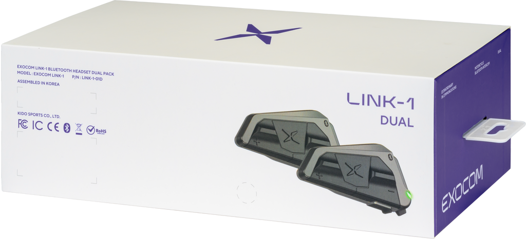 Exocom Link 1 Bluetooth Communicator (Dual Pack)