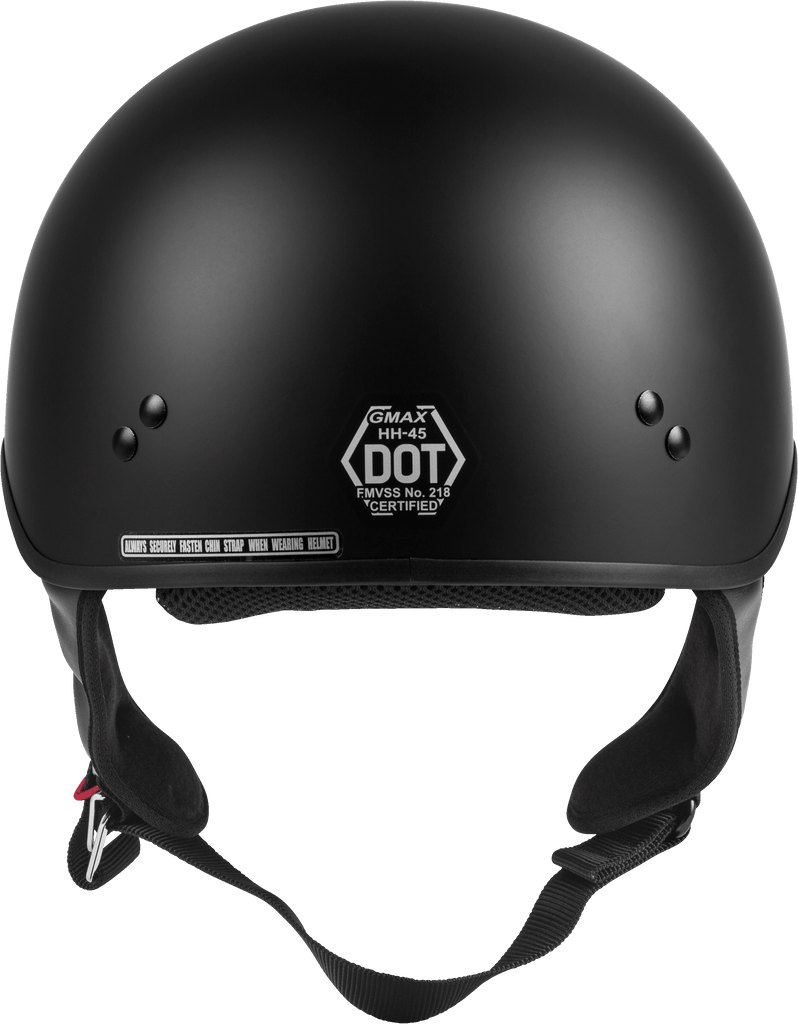 Hh 45 Half Helmet Naked Matte Black Sm