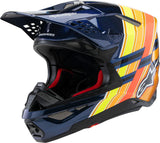 alpine star S-M10 Tld Edition 25 Helmet Drk Blu/Org/Ylw Fluo/Red Xs 482-00080XS