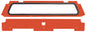 Rear Windshield Orange Rust Metallic