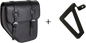 Ibiza Saddlebag Black Left W/Base +Support
