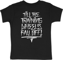 Load image into Gallery viewer, Training Wheels Toddler Tee Black 6t