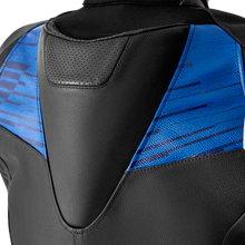 Load image into Gallery viewer, Tractech Evo D3o Jacket Blk/Blue Leather Md