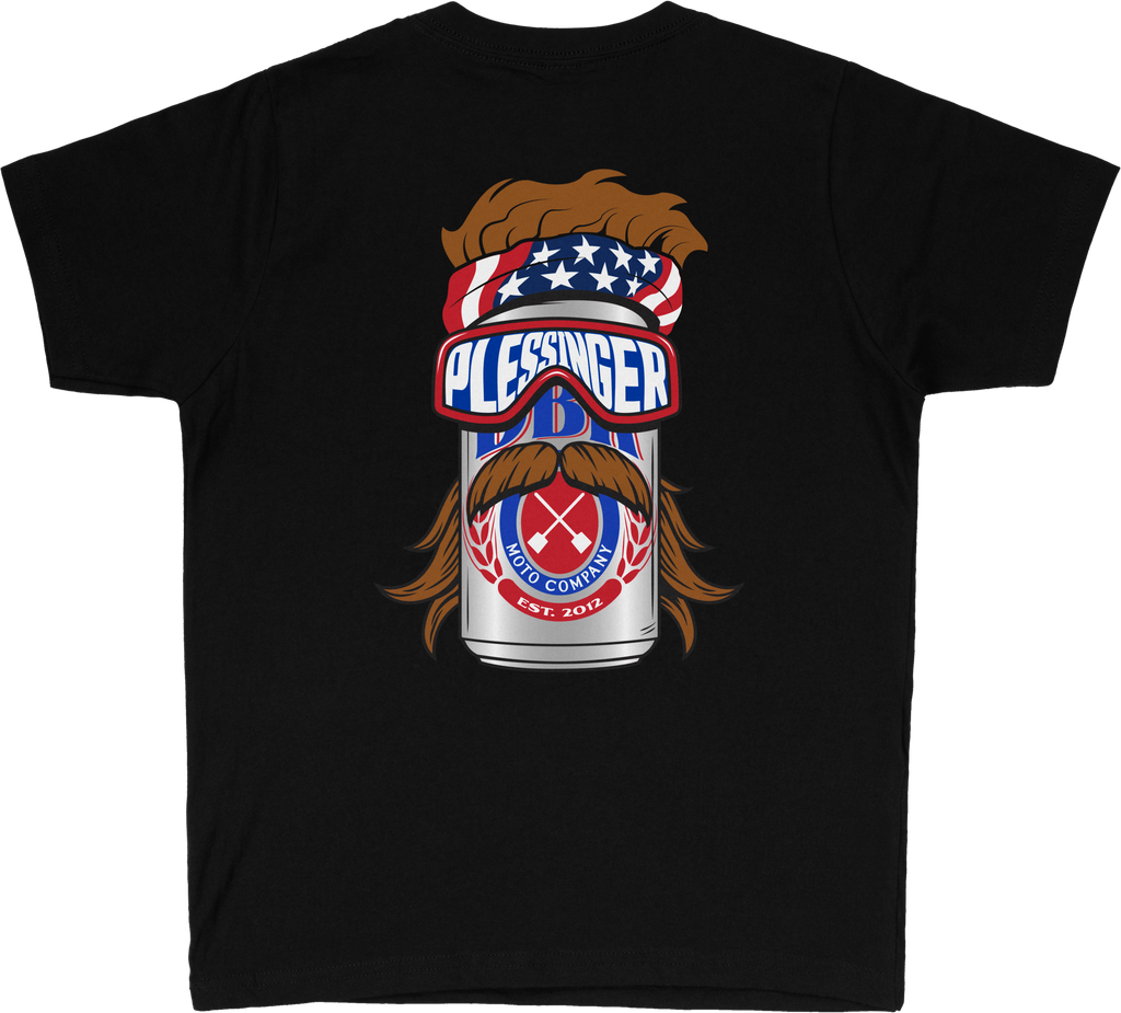 Mullet Madness Youth Tee Black Ys