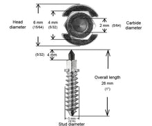 Load image into Gallery viewer, 1 1/8" 28mm Shoulder Studs Qty 250