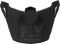Fly Racing Kinetic Lite helmet visor in solid matte black, designed as a replacement helmet accessory for enhanced protection.