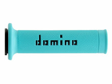 Load image into Gallery viewer, Motogp Grips Cyan/Black Pair