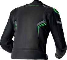 Load image into Gallery viewer, S1 D3o Leather Jacket Blk/Gry/Flo Grn Sm