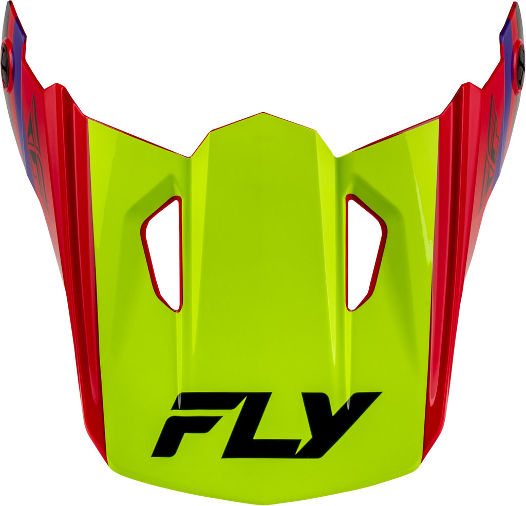 Yth Kinetic Scrap Helmet Visor Red/Hi Vis/Purple/Black Ys Yl
