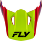 Yth Kinetic Scrap Helmet Visor Red/Hi Vis/Purple/Black Ys Yl