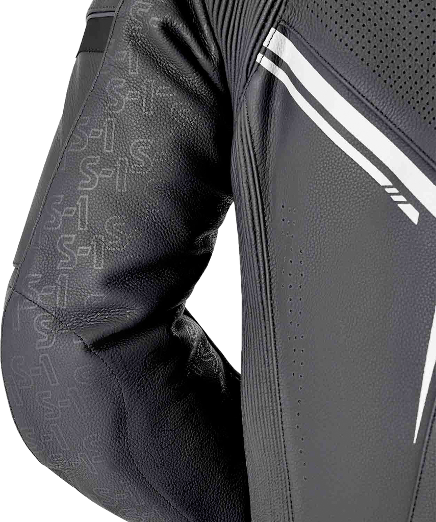 S1 D3o Suit Blk/Whi Leather Md